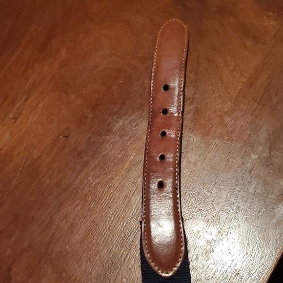 Torino European Ribbed Surcingle Navy Blue Belt 44 - Picture 6 of 10